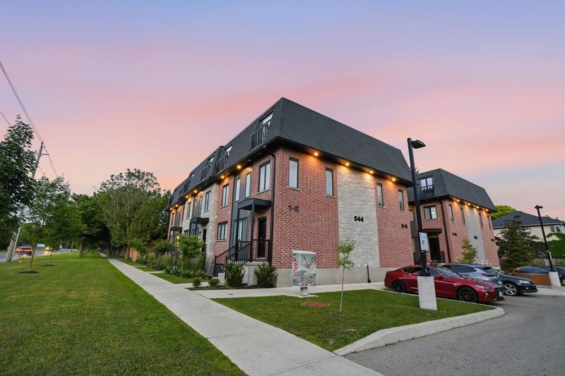 Windermere Annex student townhomes at dusk, near Western University