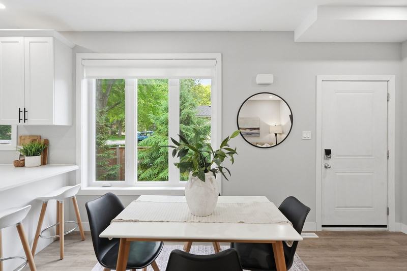 Dining area and entry